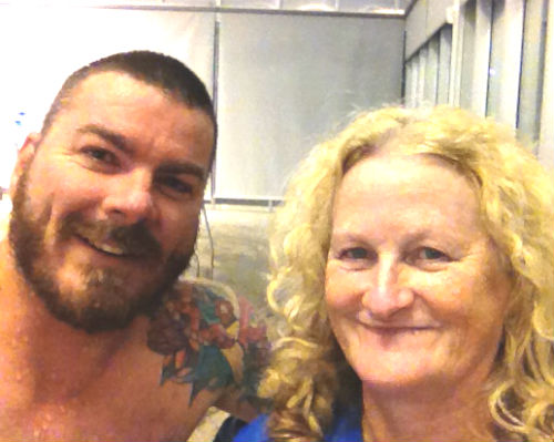 My wonderful aqua aerobics instructor Judy