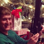 happy owner of christmas gun